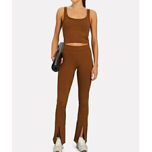 NYLORA Damien Split Hem Rib Knit Leggings